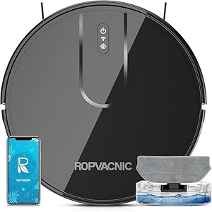ROPVACNIC Robot Vacuum Cleaner Robot Vacuum and Mop Combo with 5200Pa Suction, Personalize