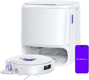 NARWAL Freo Z10 Turbo Robot Vacuum and Mop Combo, 25000Pa Suction, Edge-to-Edge Cleaning, 