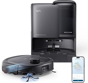 eufy Robot Vacuum E25, 20,000 Pa Suction,HydroJet Always-Clean Roller Mop, All-in-One Robo