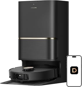 DREAME L50 Ultra Robot Vacuum and Mop Black with Auto-Empty and Mop Self-Cleaning, Precise