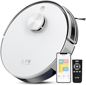 ILIFE A30s Robot Vacuum, 10000Pa Max Suction Robotic Vacuum Cleaner with LiDAR Navigation,