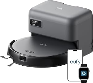 eufy C10 Robot Vacuum Self Emptying, 8 Weeks Hands Free, Advanced Smart Mapping with LiDAR