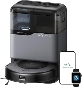 eufy Robot Vacuum Omni C20, 7,000 Pa, 60 Days Self Emptying, Auto Mop Washing, Auto Drying
