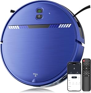 MANVN Robot Vacuum and Mop Combo for Pet Hair, Ultra-Slim 2.87" Thin Robotic Vacuum C