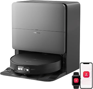 roborock Saros 20 Sonic Robot Vacuum and Mop, 36,000Pa Suction, 3.46 in Double-Layer Thres