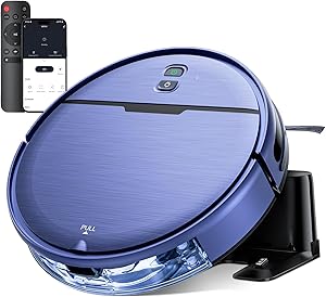 Robot Vacuum and Mop Combo, 2300Pa Strong Suction, 2-in-1 Dust Box and Water Tank, Works w