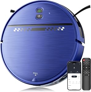 MANVN Robot Vacuum and Mop Combo for Pet Hair, Robotic Vacuum for Hard Floors and Carpets,