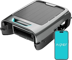 AIPER EcoSurfer S2 Solar Powered Pool Surface Skimmer Robot with APP Support, 24/7 Continu