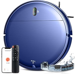 Robot Vacuum and Mop Combo, 2 in 1 Robot Mop and Vacuum, Robotic Vacuum Cleaner with WiFi/