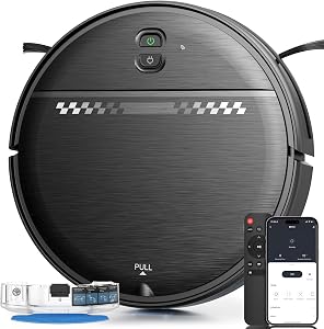 ZC WAS Robot Vacuum and Mop for Pet Hair, 2-in-1 Robot Vacuum Cleaner for Hard Floors&