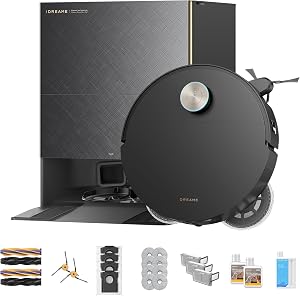 DREAME X60 Max Ultra Complete Robot Vacuum and Mop, Upgraded from X50 Series, 3.13in (7.95